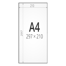 A4 (210 x 297 mm)